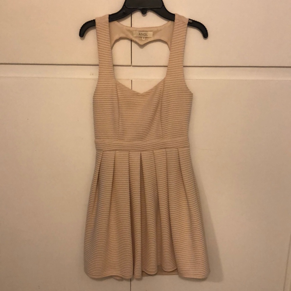 Beige short dress